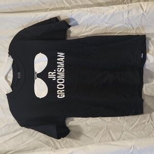 Large black kids "Jr. Groomsman" tshirt